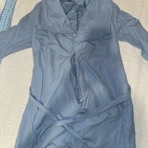 Blue Lightweight Trench Coat